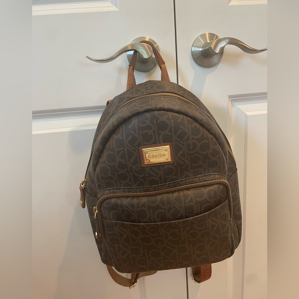Calvin Klein leather book bag
